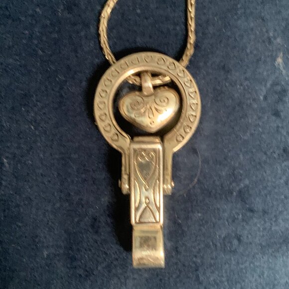 Brighton Heart ID Lanyard Badge Clip Necklace - Picture 1 of 8